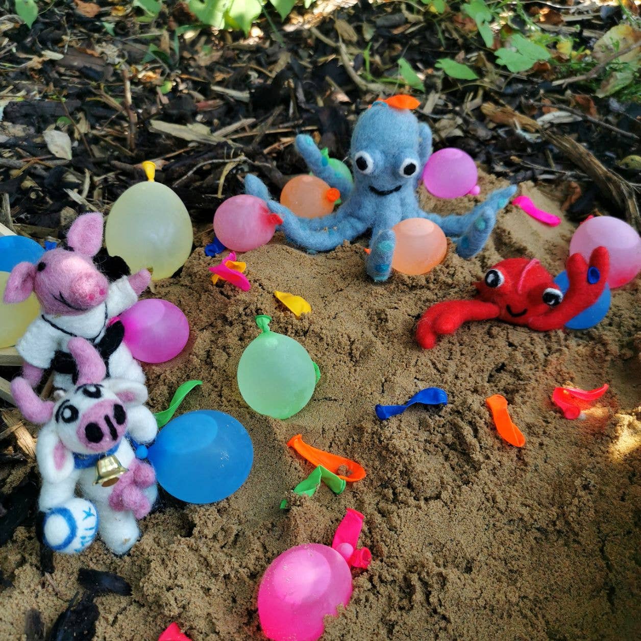 Handmade Felt Ollie the Octopus Fair trade Hanging Decor