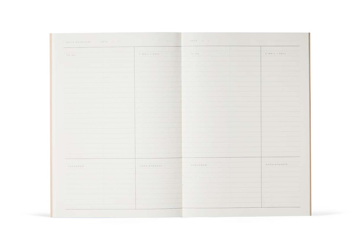 NOTEM Milo Weekly Work Journal - Green & Rose