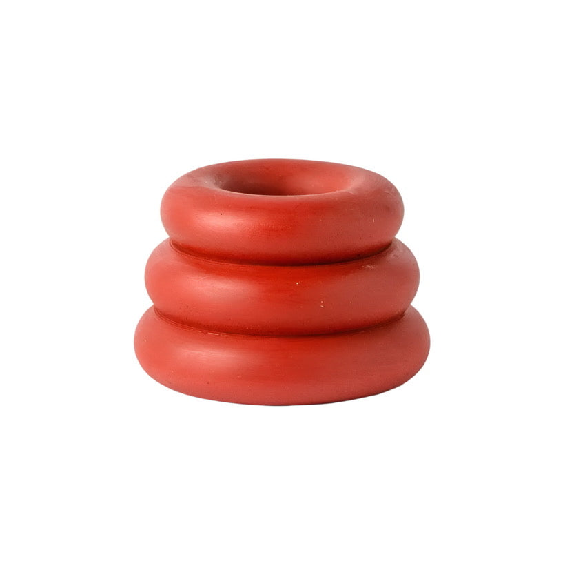Yod + Co. Triple O Candle Holder - Red