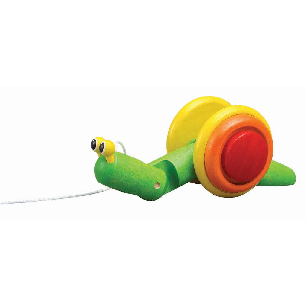 Pull-Along Snail Wooden Pull Along PlanToys
