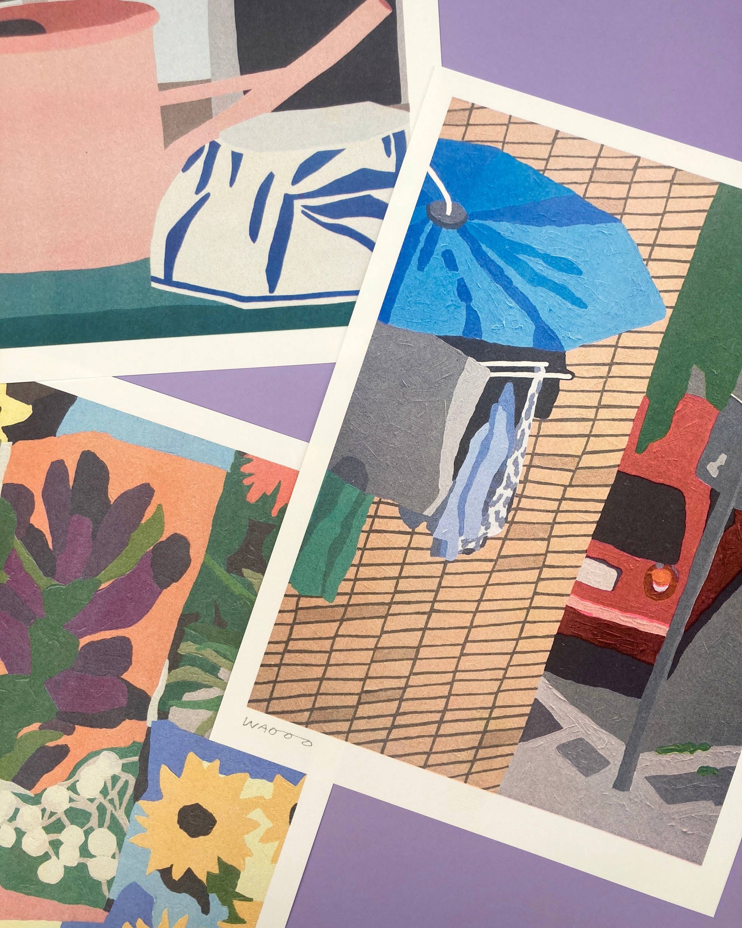 Risoprint Of Laundry Day In Bilbao - 30x 40cm