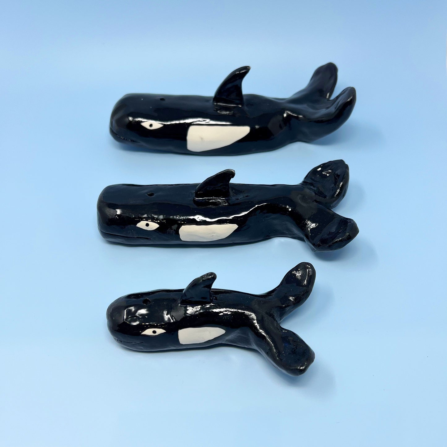 Studio Todd Mini Whale Incense Burner. Mixed sizes