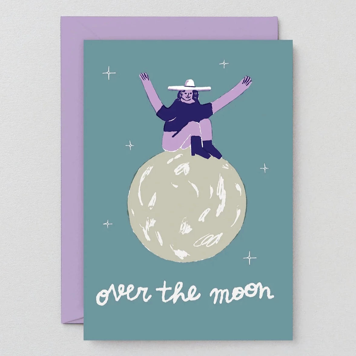 Over The Moon Card