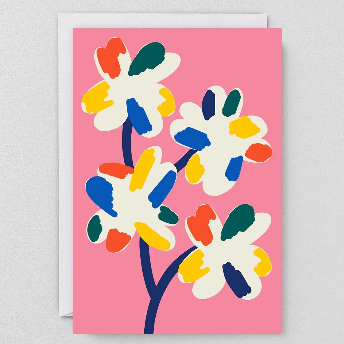 Four Flowers Art Card