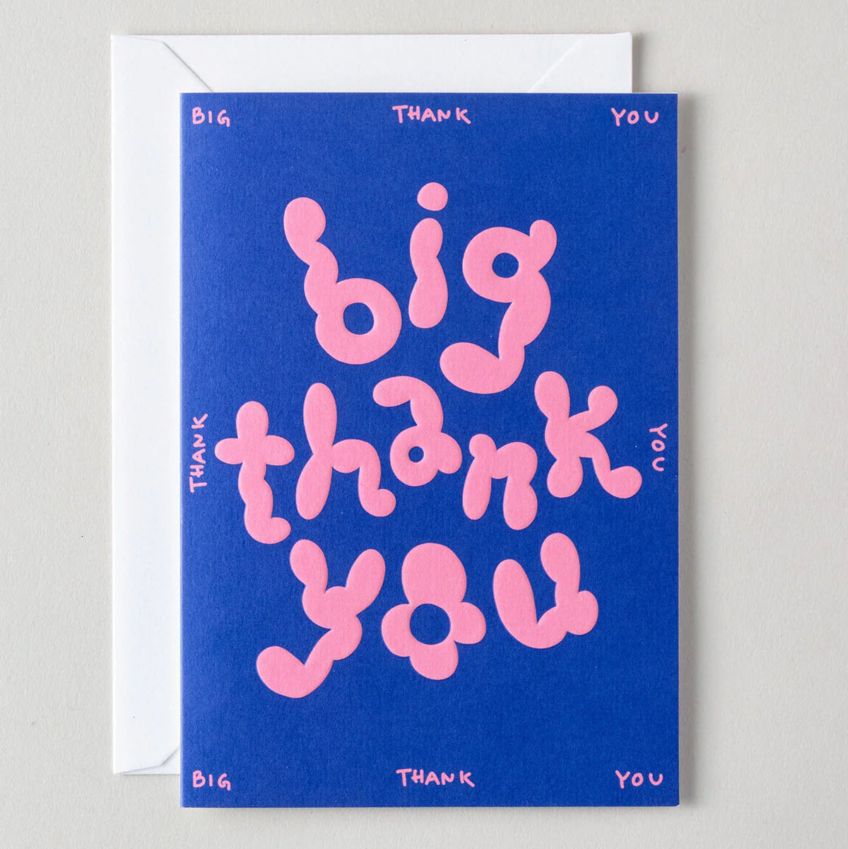 Big Thank You Embossed Greetings Card