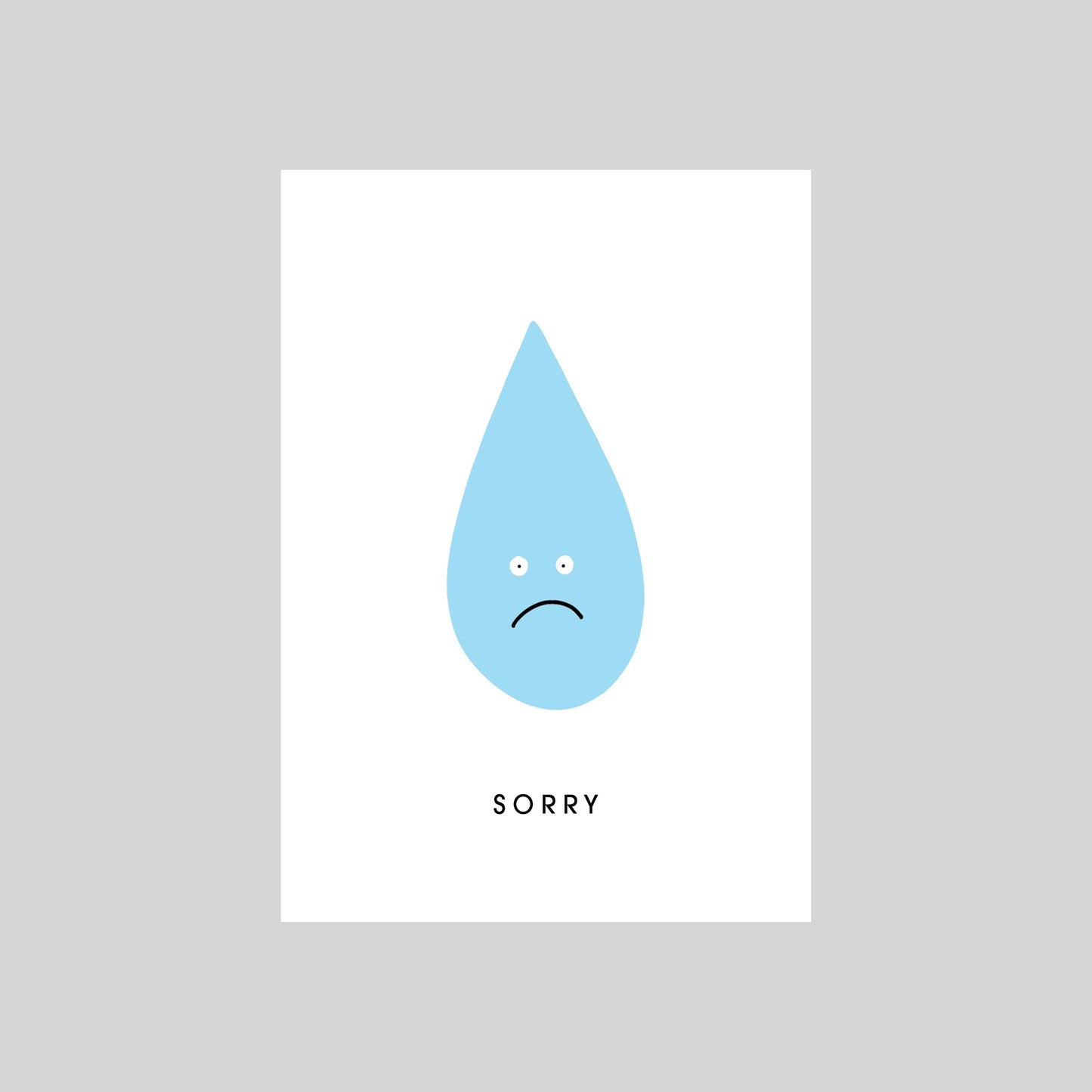 Tear Sorry Mini Card