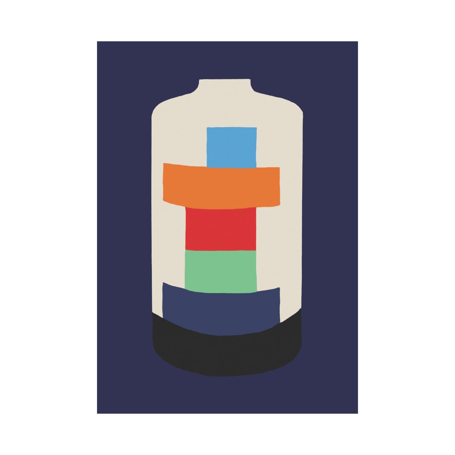 Joe's Barrel Vase - A5 Print