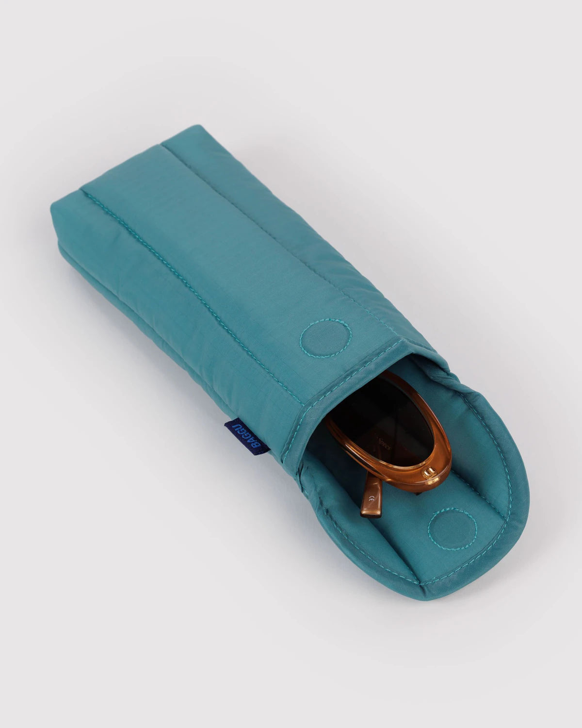 Puffy Glasses Case - Peacock