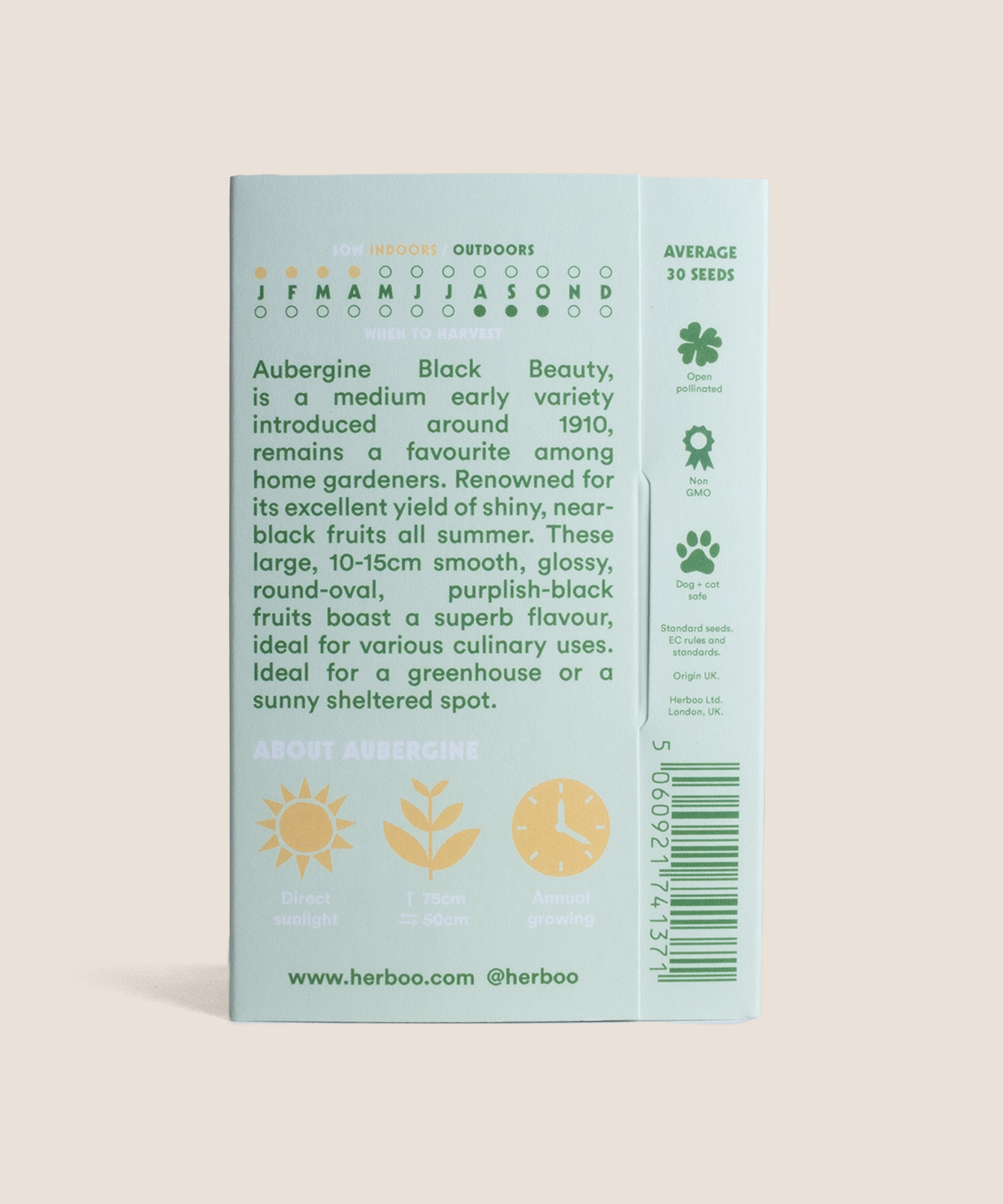 Aubergine 'Black Beauty' Seeds