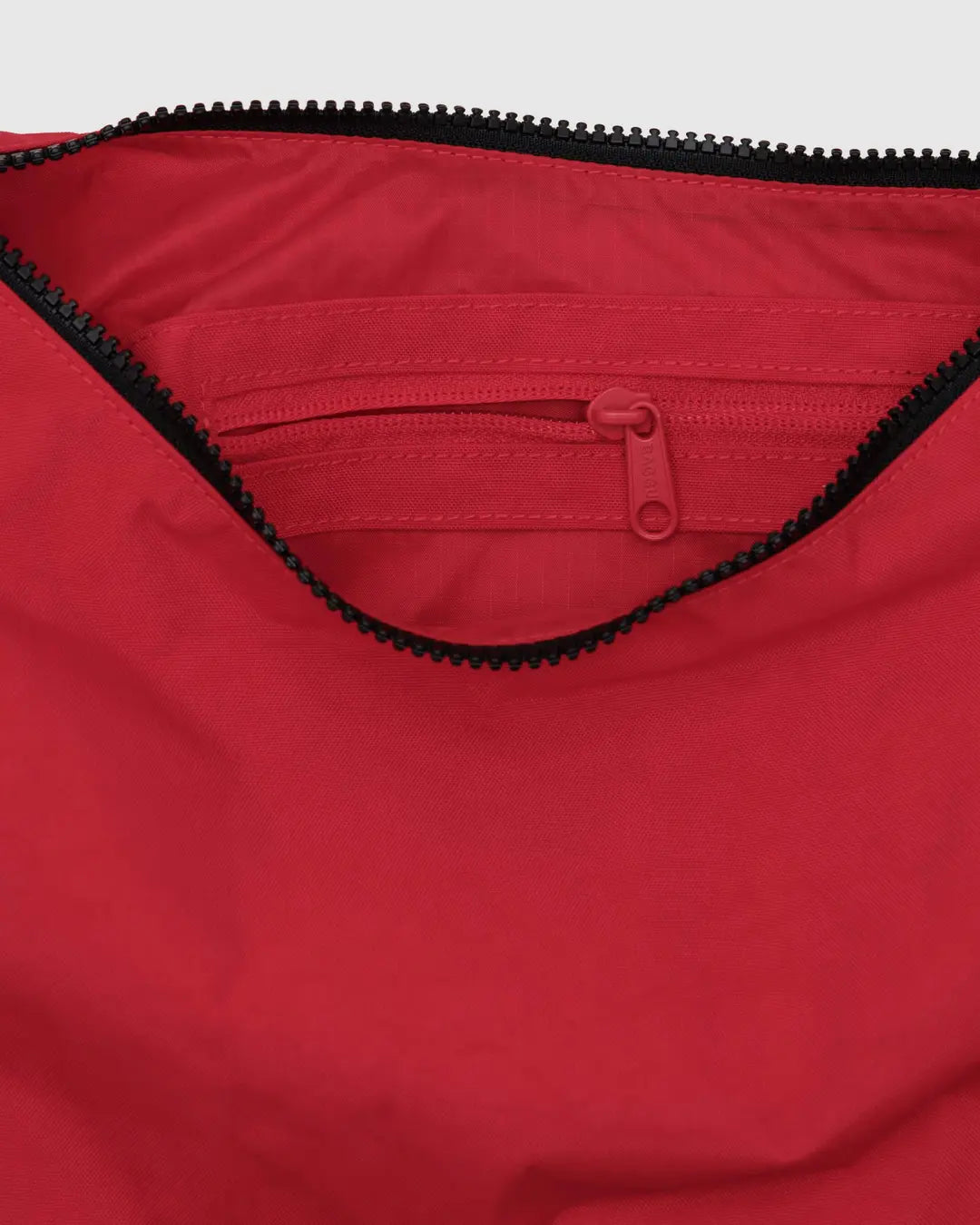 Medium Nylon Crescent Bag - Candy Apple Black Strap