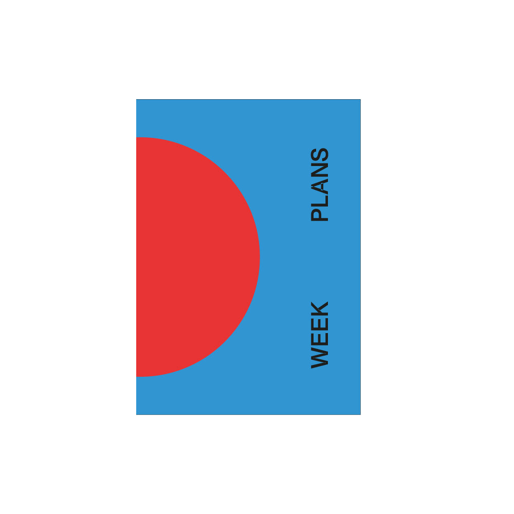 Undated Week Planner