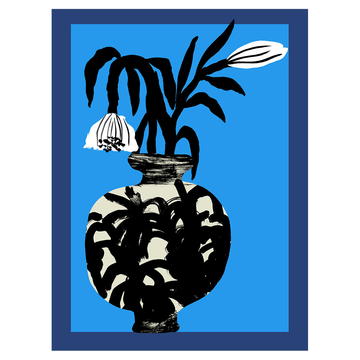 Vase & Flowers Print