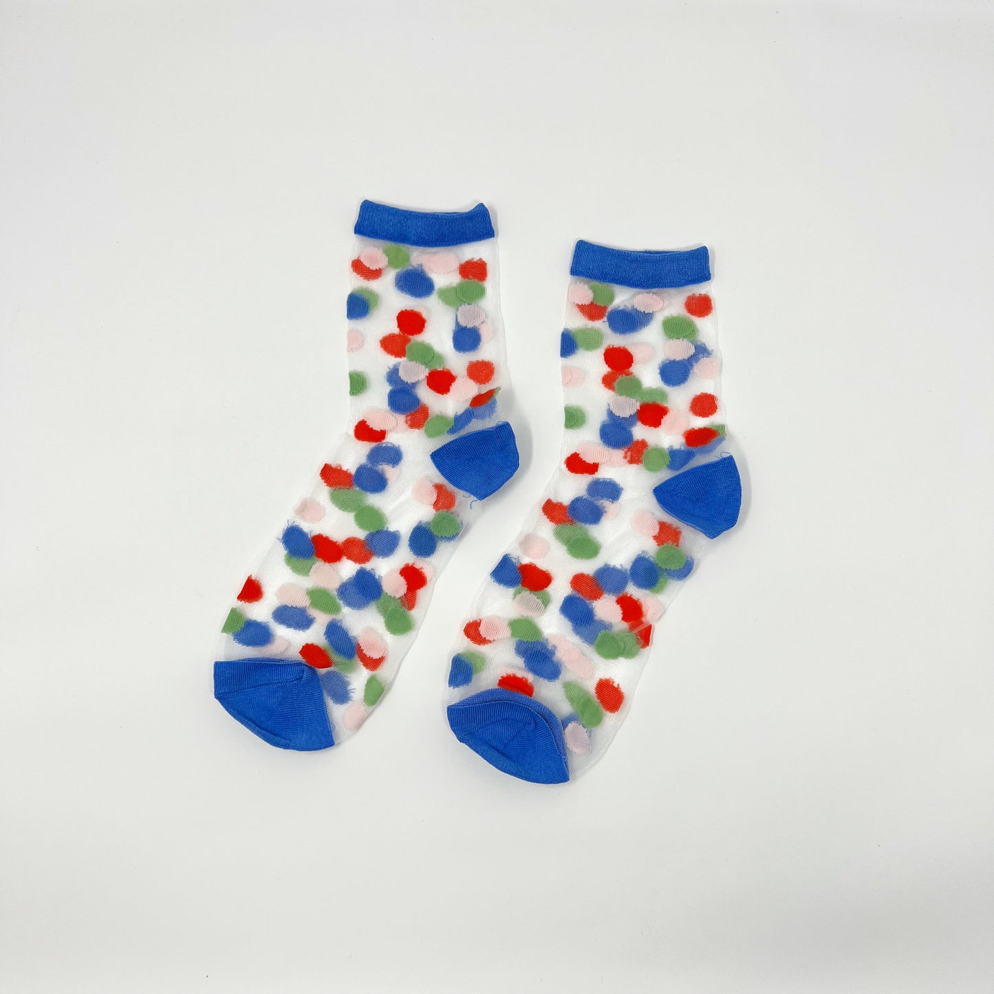 Blue Green Red Spot Sock