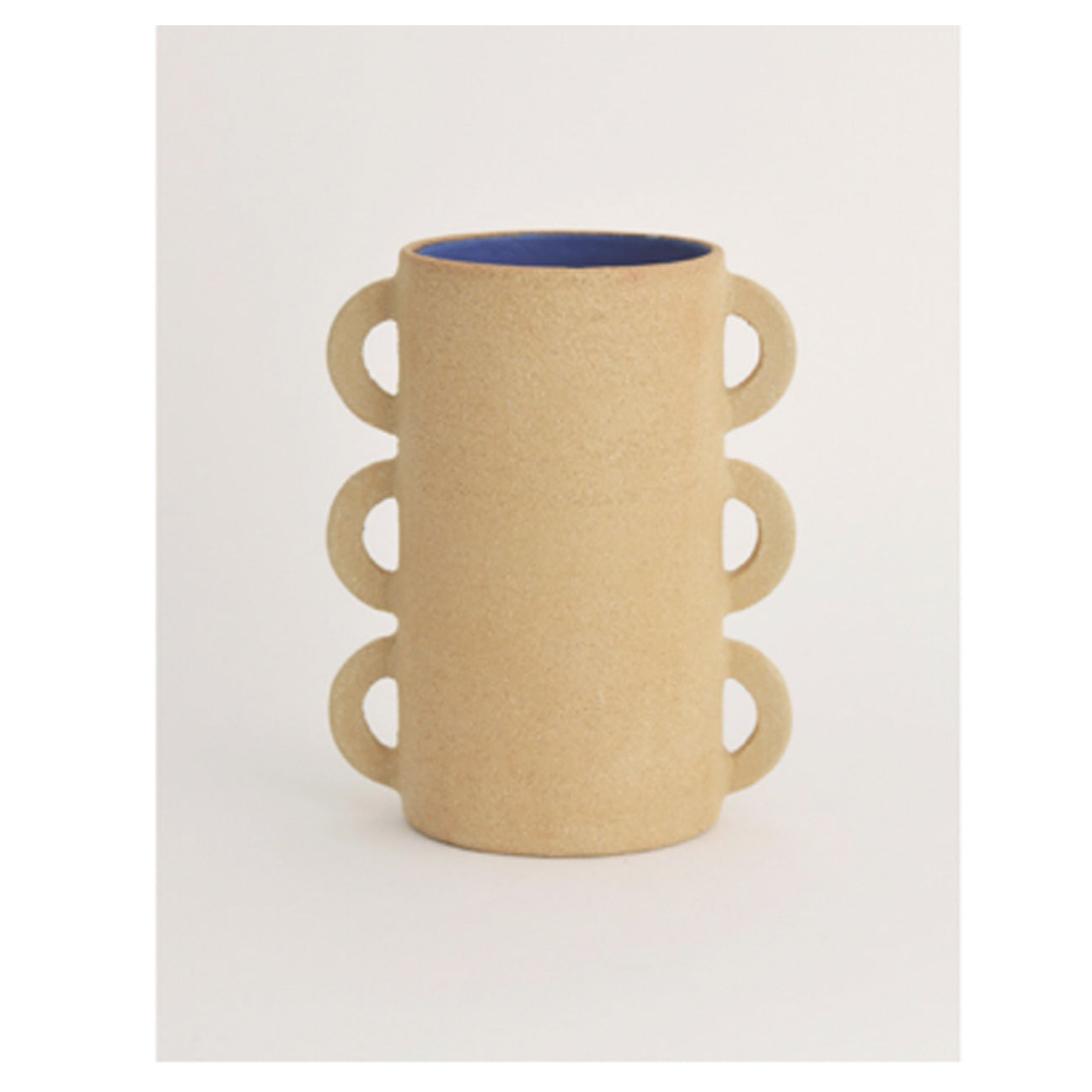 Le Grand Bleu Vase - Vertical Handles
