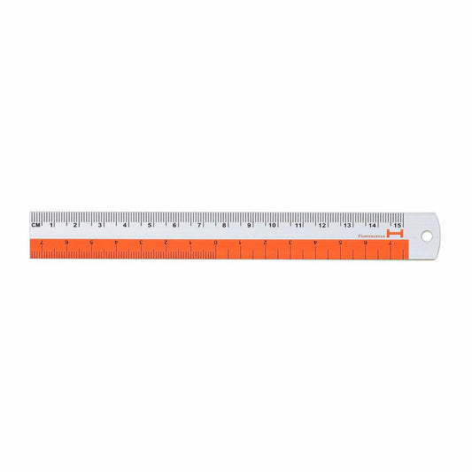 Hightide Aluminium Ruler 15cm - Red