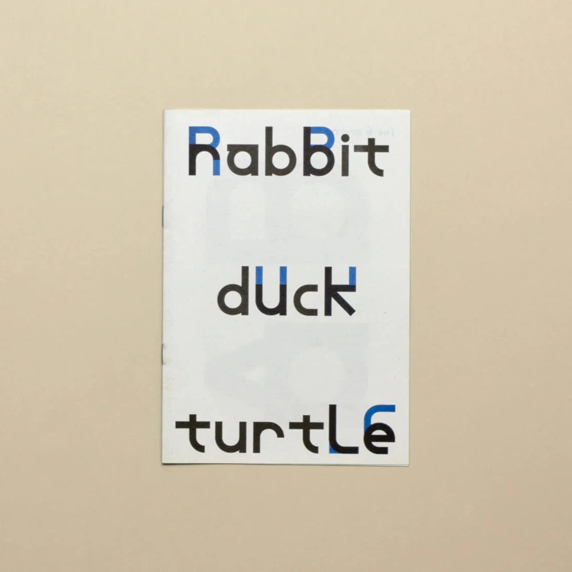 No.29: Rabbit Duck Turtle