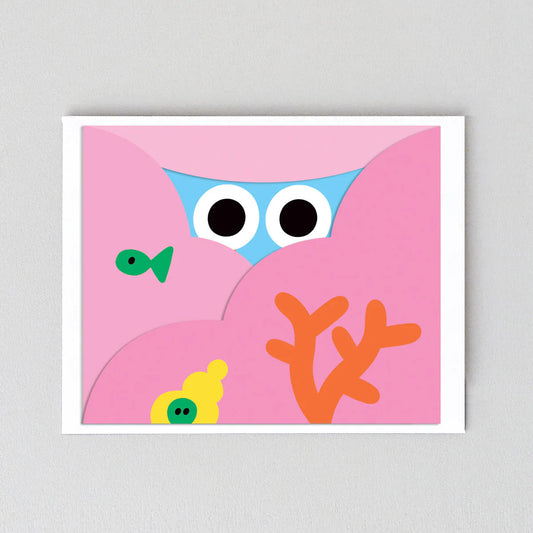 Hiding Crab Fold Out Card