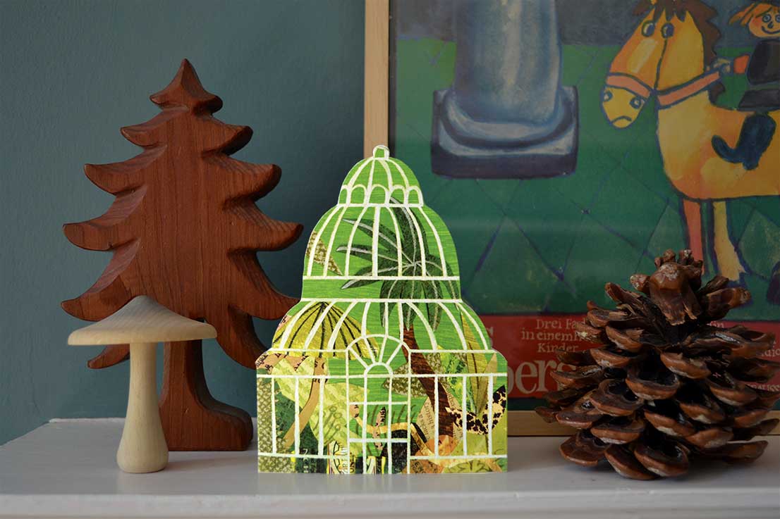 Palm House Shaped Greeting Card