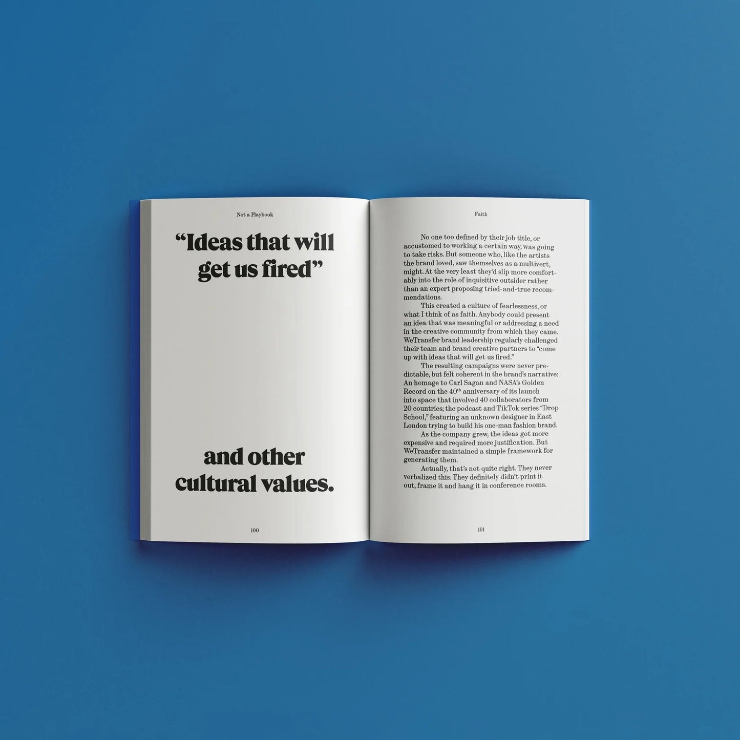 Not A Playbook - The NEW WeTransfer book.