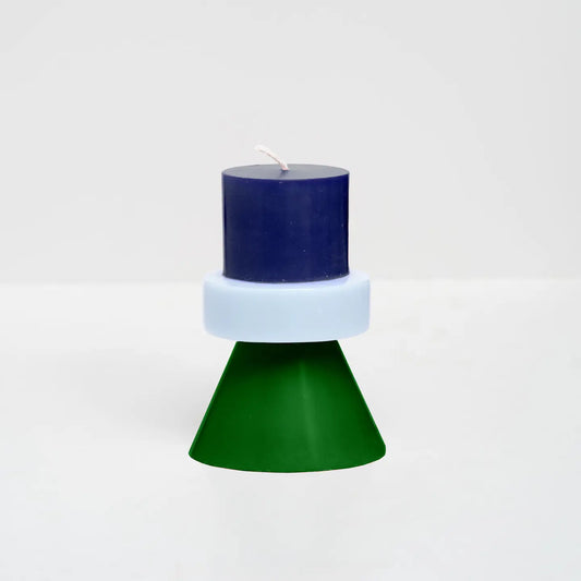 Stack Candle Mini - D Blue / Pale Blue / D Green