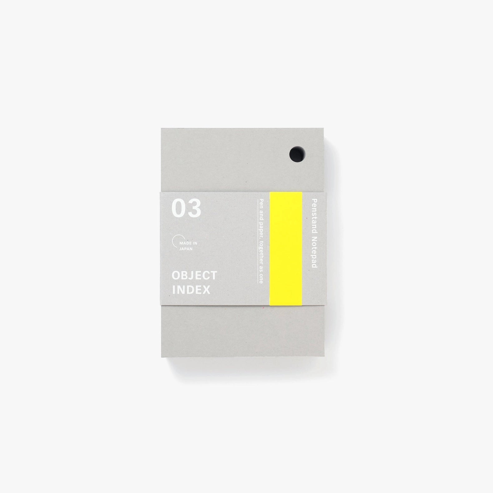 Object Index 'Penstand Notepad' Front Cover