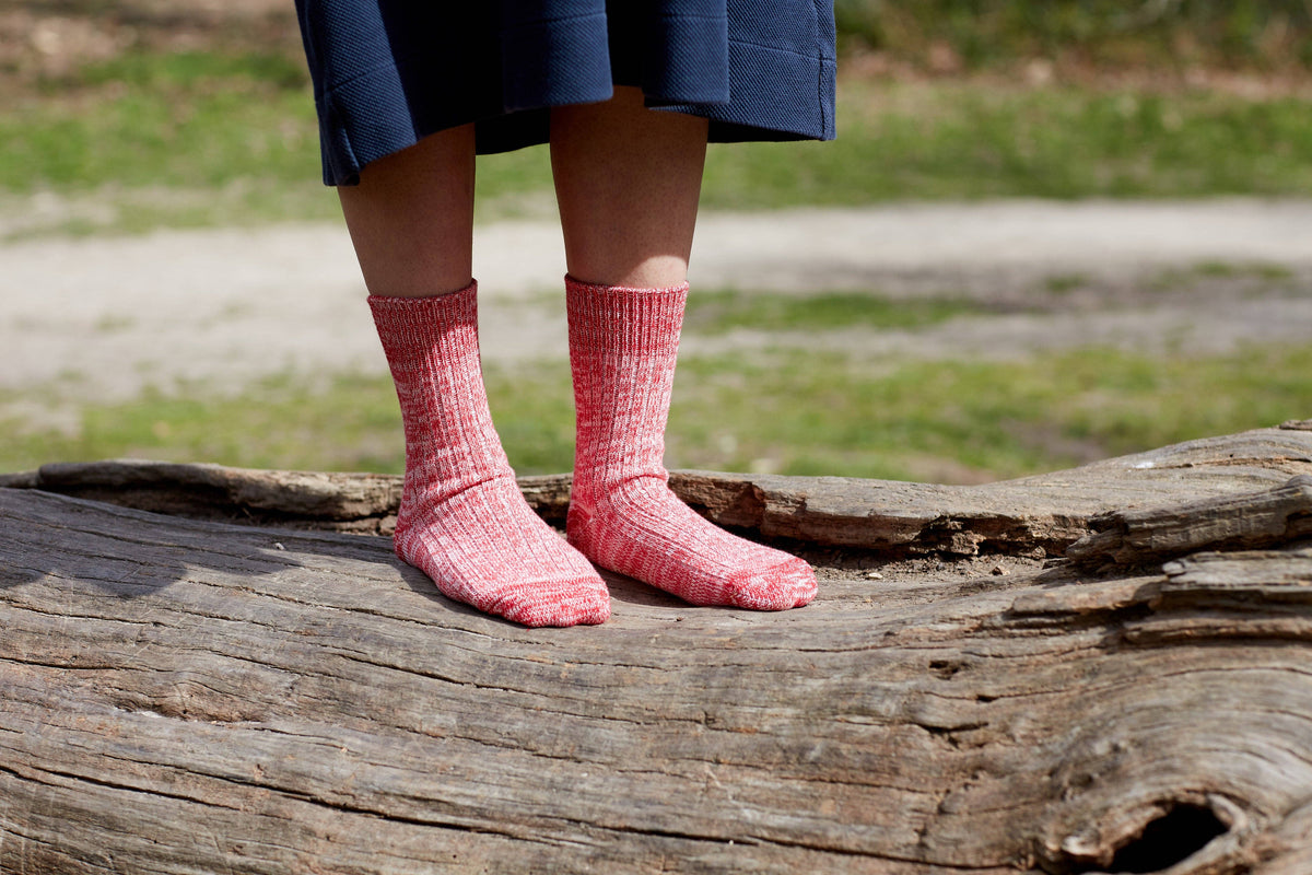 Red Matilda Cotton Socks