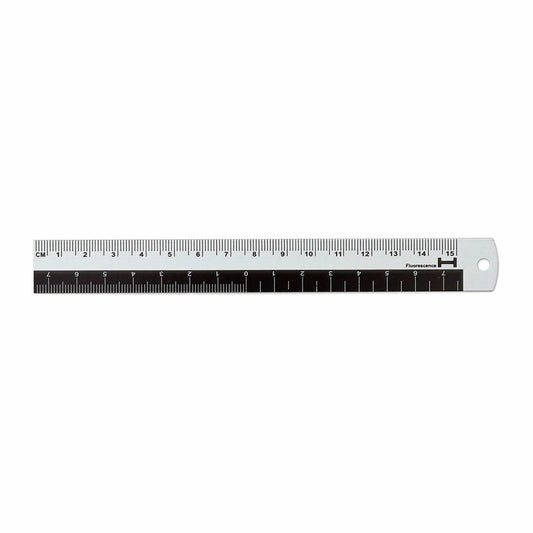 Hightide Aluminium Ruler 15cm - Black