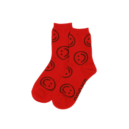 Crew Sock - Red Happy