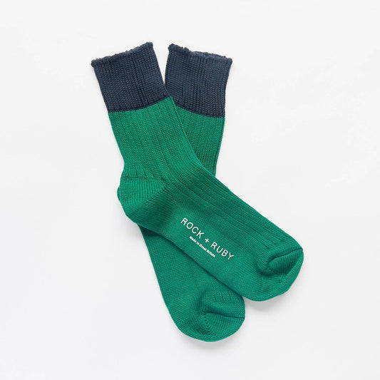 Forest Indigo Wyona Cotton Socks
