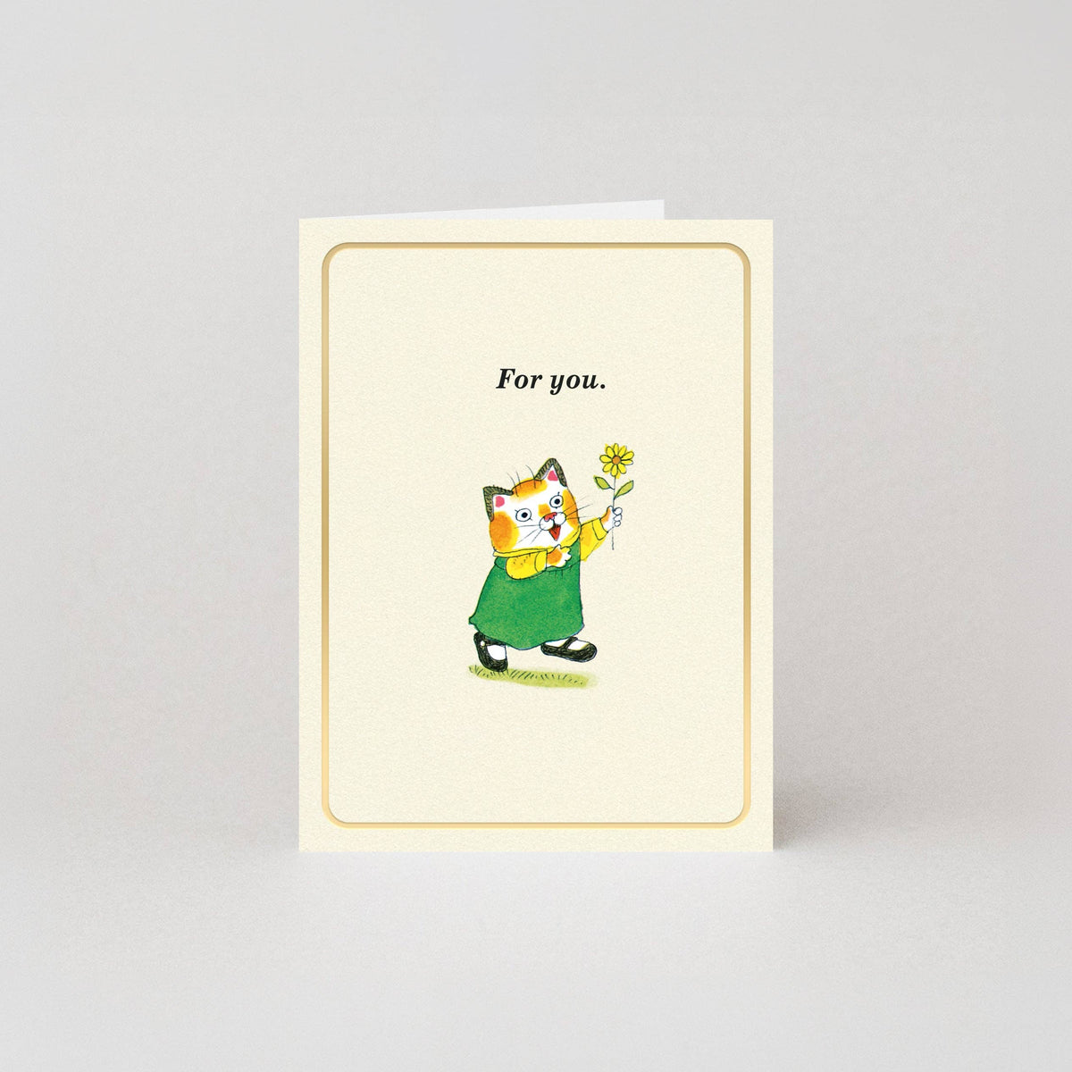 For You -  Gold Foil - Mini Card by Richard Scarry
