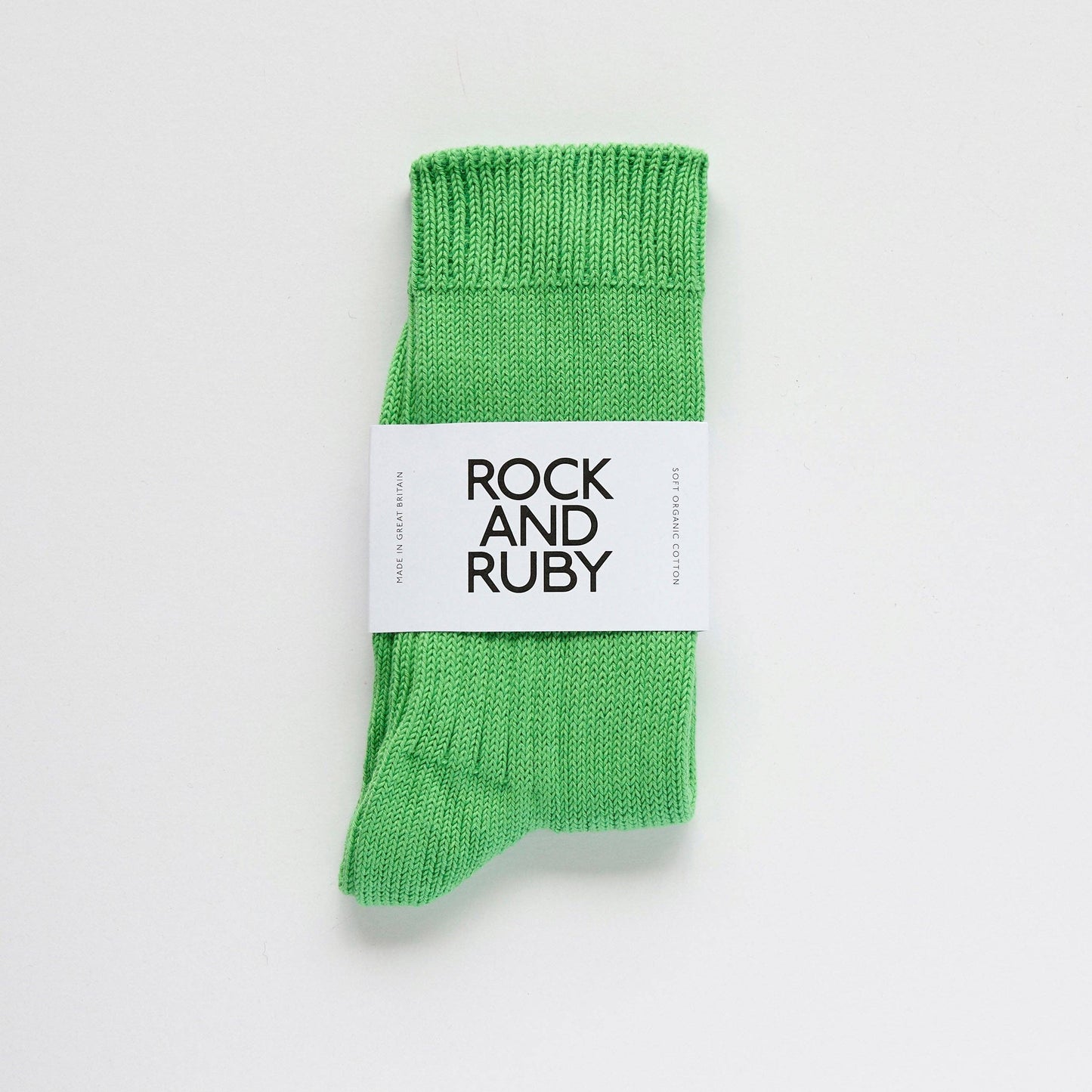 Pea Green Agnes Organic Cotton Socks