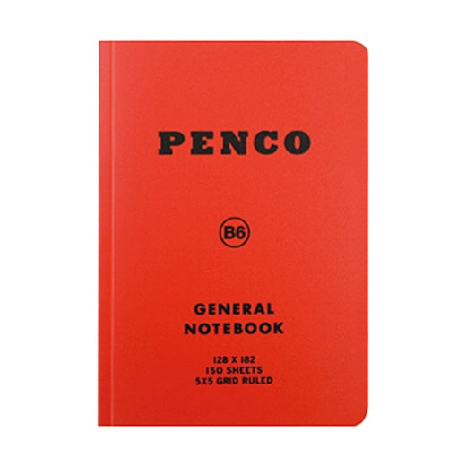 Hightide Penco Soft PP Notebook (Grid B6) - Red