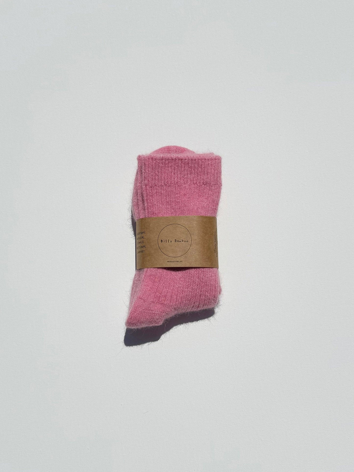 Angora Wool Socks - Tulip