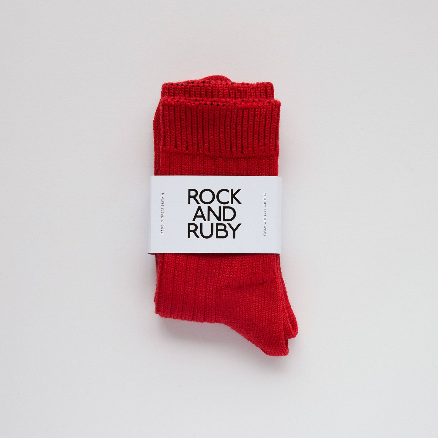 Cherry Red Betsy Wool socks