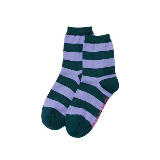 Crew Sock - Malachite Stripe