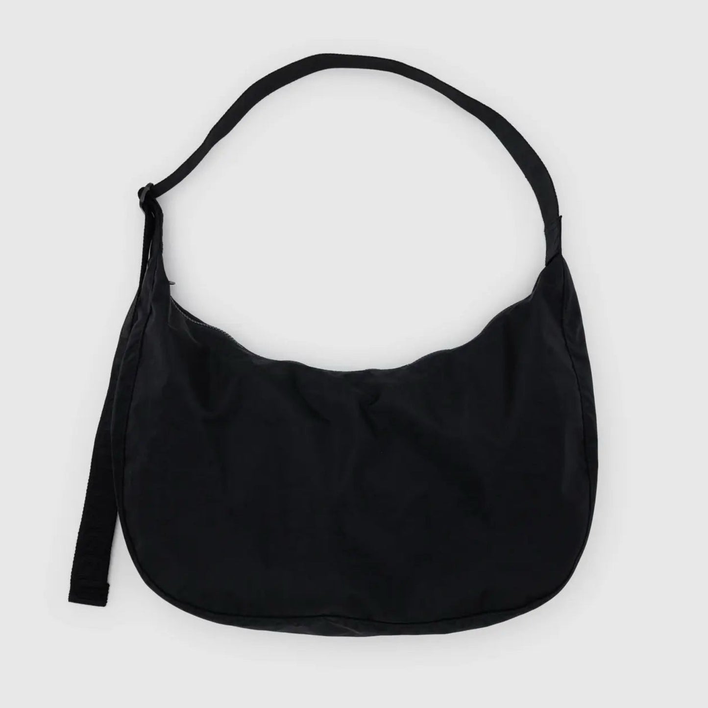Large Nylon Crescent Bag - Black