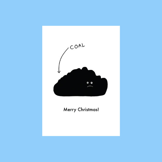 Christmas Coal Mini Card