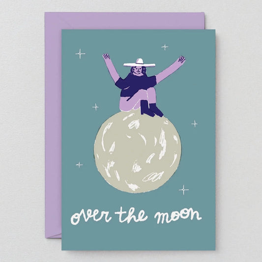Over The Moon Card