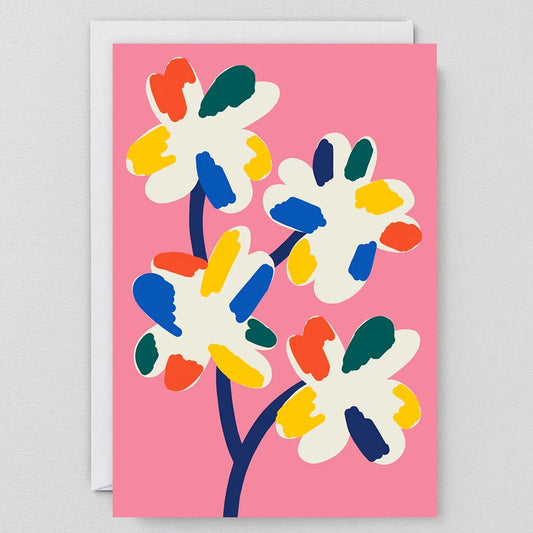 Four  Flowers Art Card