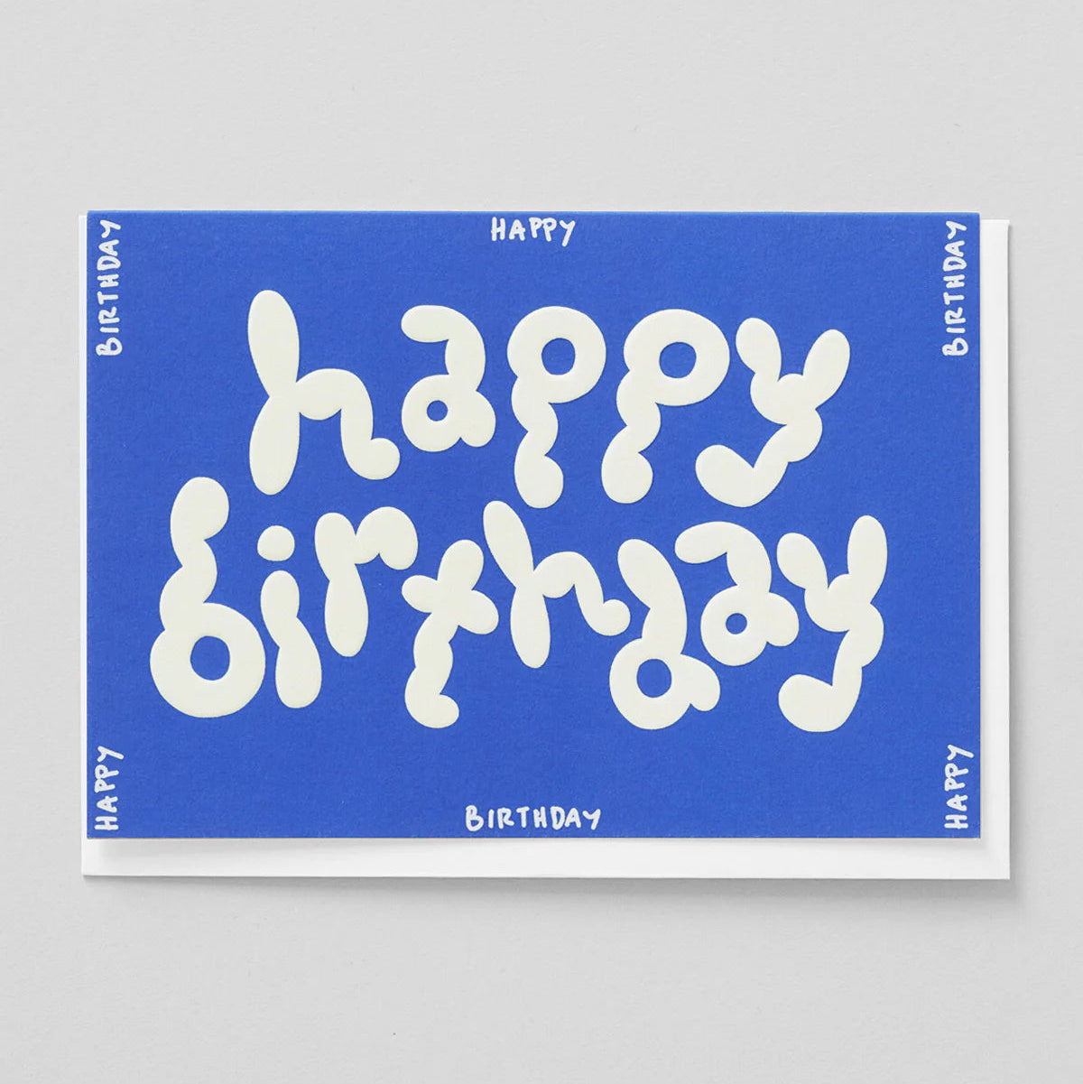 Happy Birthday Bubble Embossed Greetings Card