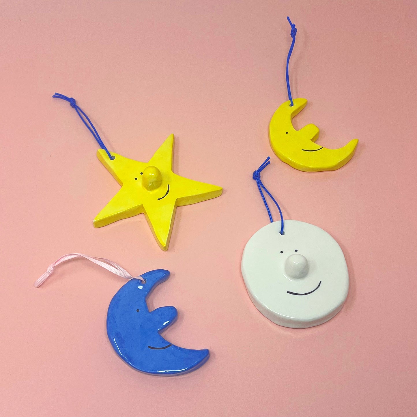 Ceramic Moon Decoration