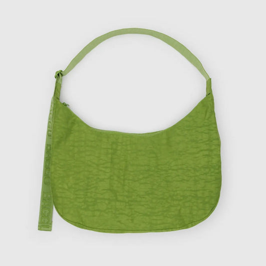 Large Nylon Crescent Bag - Green Juice