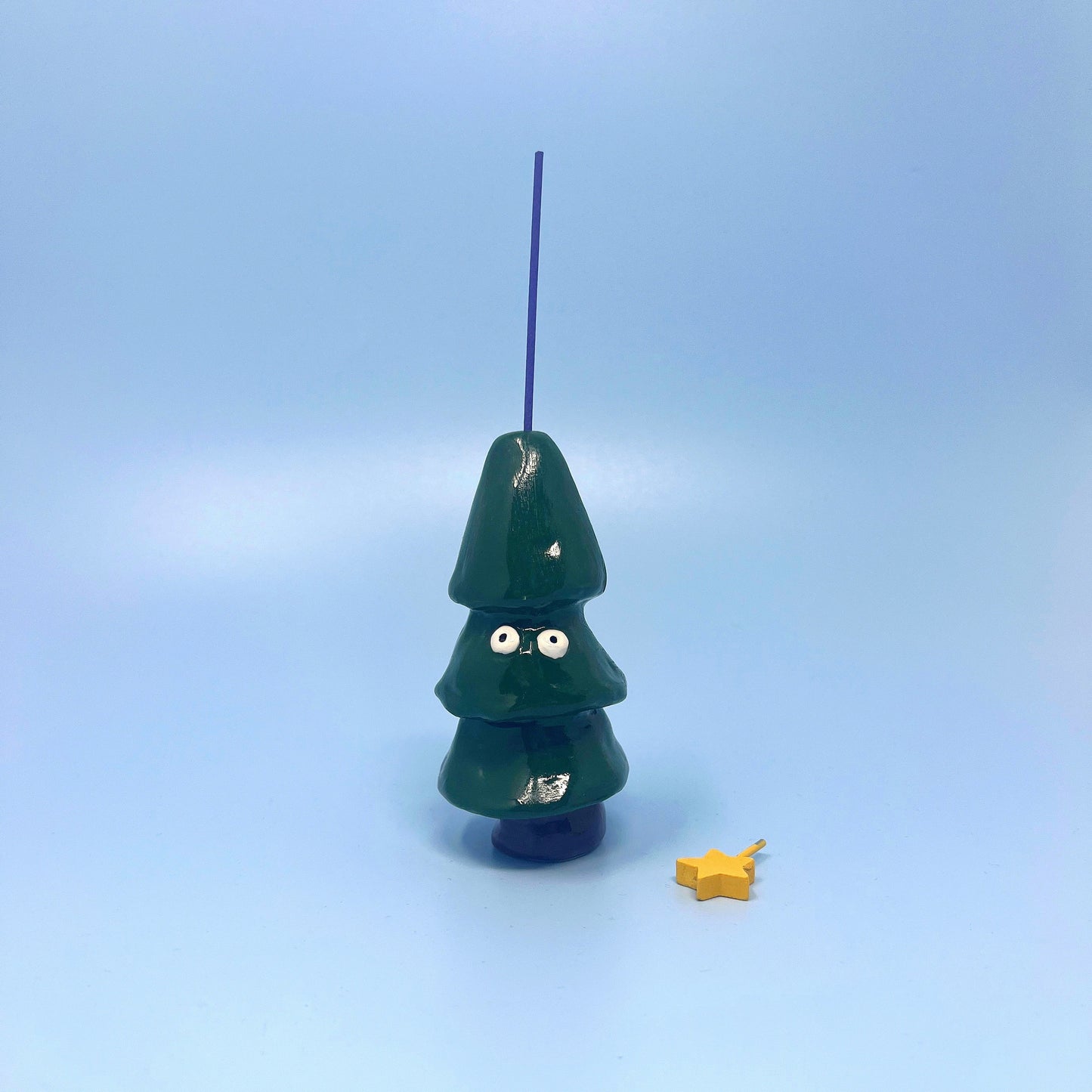 Ceramic Christmas Tree Incense Holder