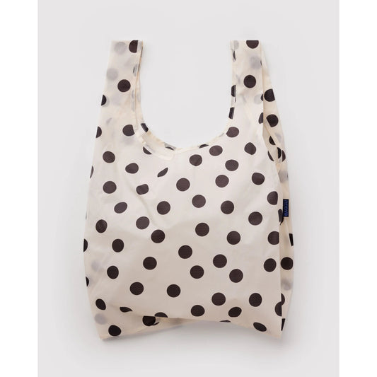 BAGGU Standard - Cream & Black Polka Dot
