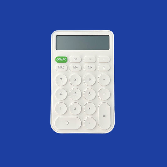 Junno JN-600 Calculator - White. Front Facing