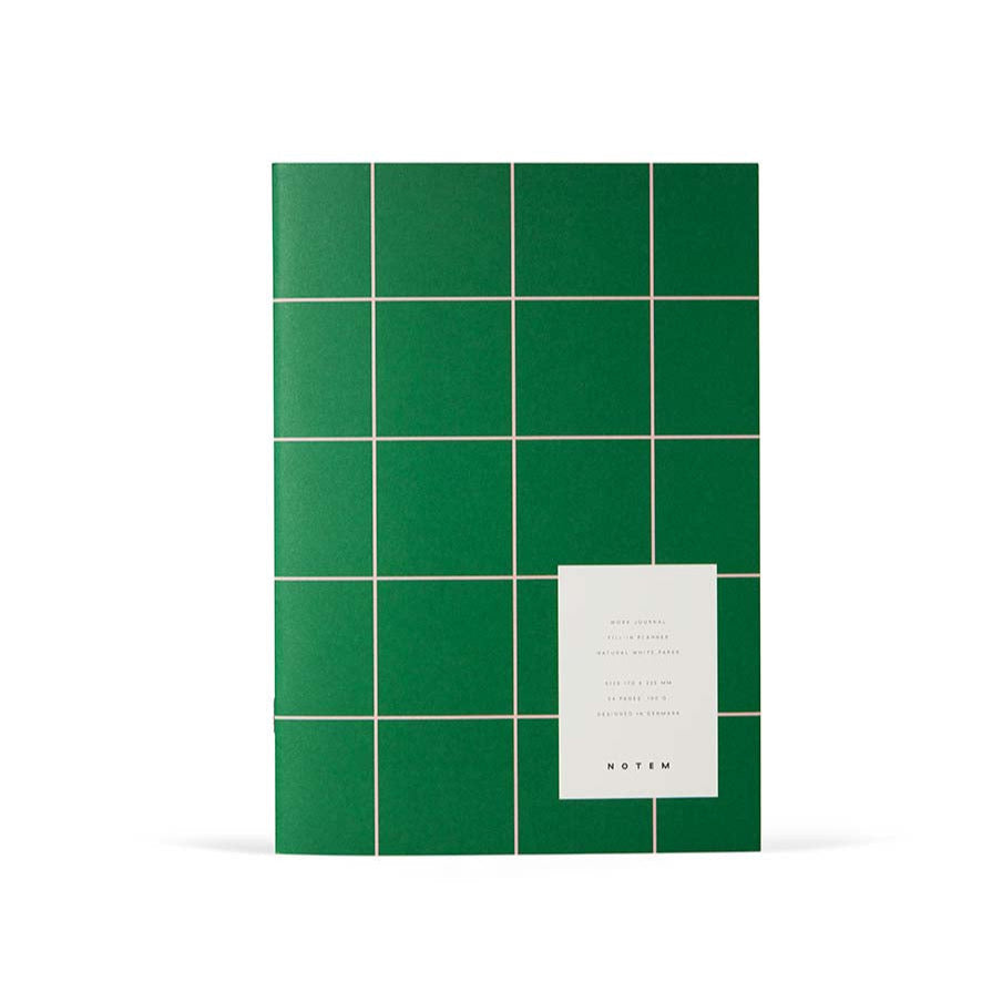 NOTEM Milo Weekly Work Journal - Green & Rose