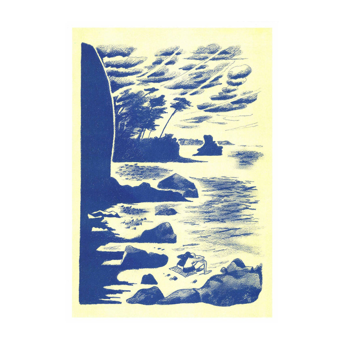 A3 poster - Antoine Cossé - Island of Bréhat