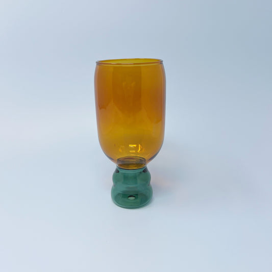 Cocktail Glass - Orange/Green