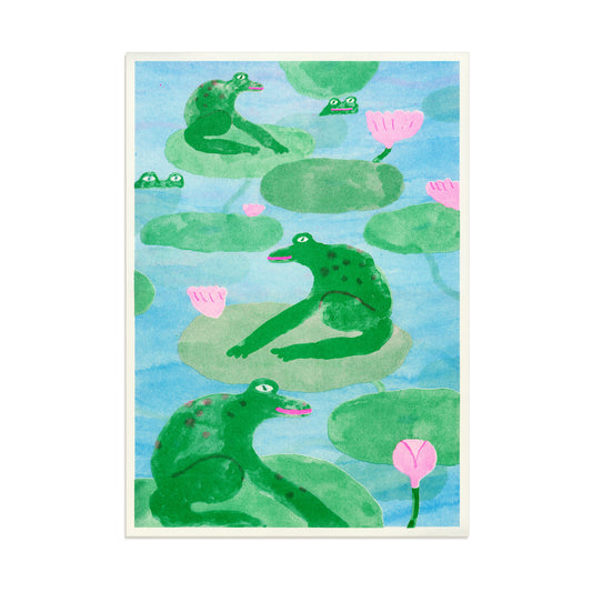 The Frog Pond print by Tom Bingham . Front