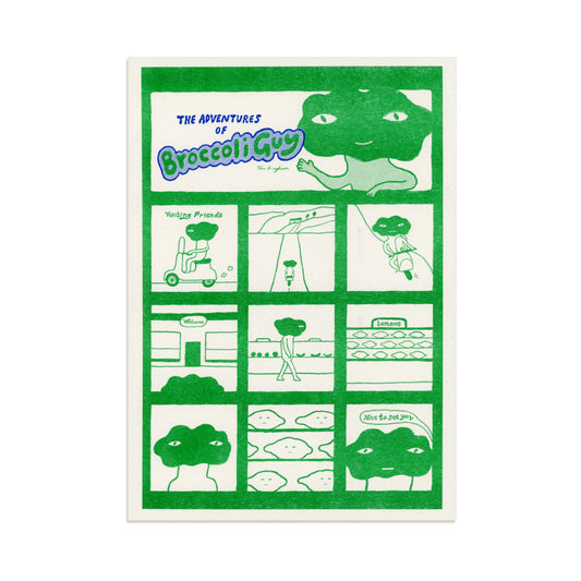 Tom Bingham - Adventures of Broccoli Guy Print. Front image
